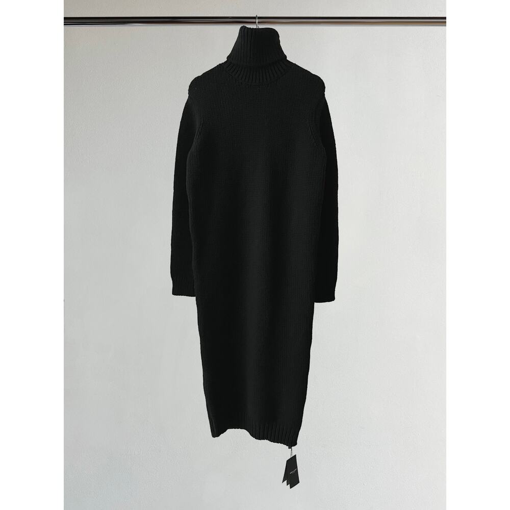SAINT LAURENT CHUNKY TURTLENECK DRESS